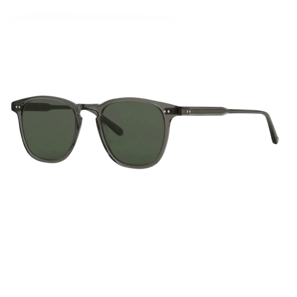 Garrett Leight Brooks Sunglasses Crystal Grey Polarized Excellent